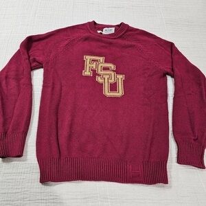 Hillflint "FSU" Florida State University  Crew Neck Sweater Size XSmall NWTs